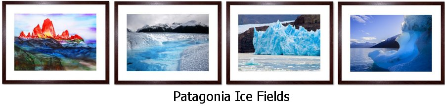 Patagonia Ice Fields Framed Prints